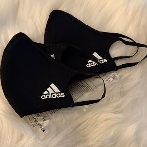 Adidas Black and White Logo Face Masks